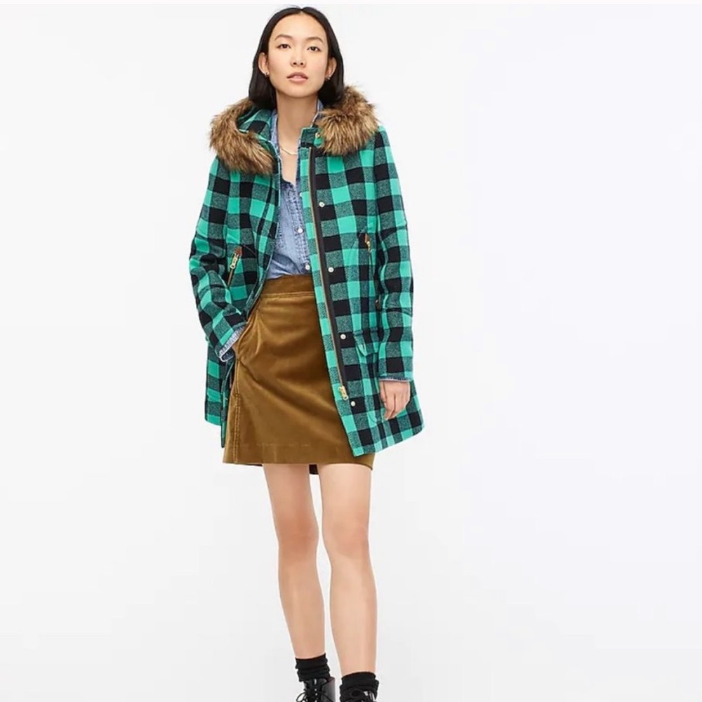 NWT J. Crew Coat 💚🖤 Size 2